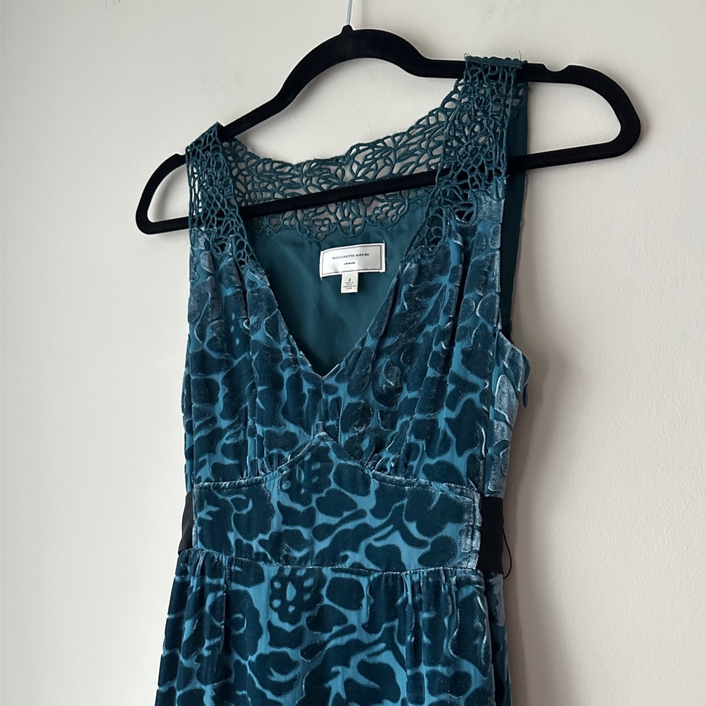 Moulinette Soeurs Blue Midi Dress - Picture 2 of 13